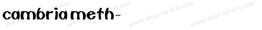 cambria meth字体转换